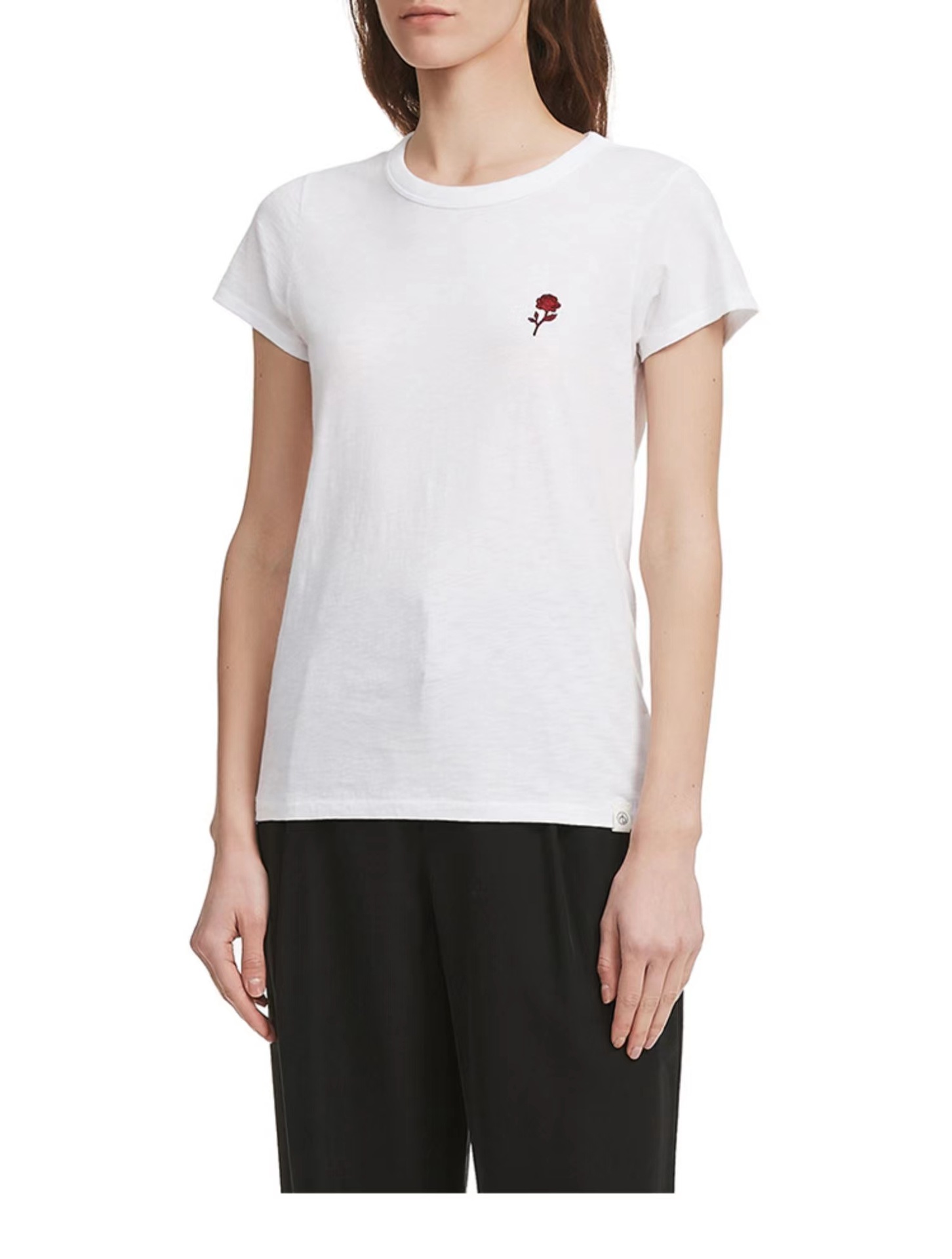 Maxdutti ミニマリスト夏 Tシャツ女性服女性服ファッ - Embroidery Cotton Shirt のレビューと価格