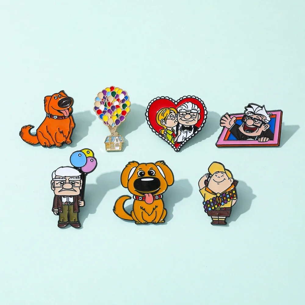 7 個アニメ漫画ブローチクリエイティブ犬バルーンエナメルピン - Embroidery Bali のレビューと価格
